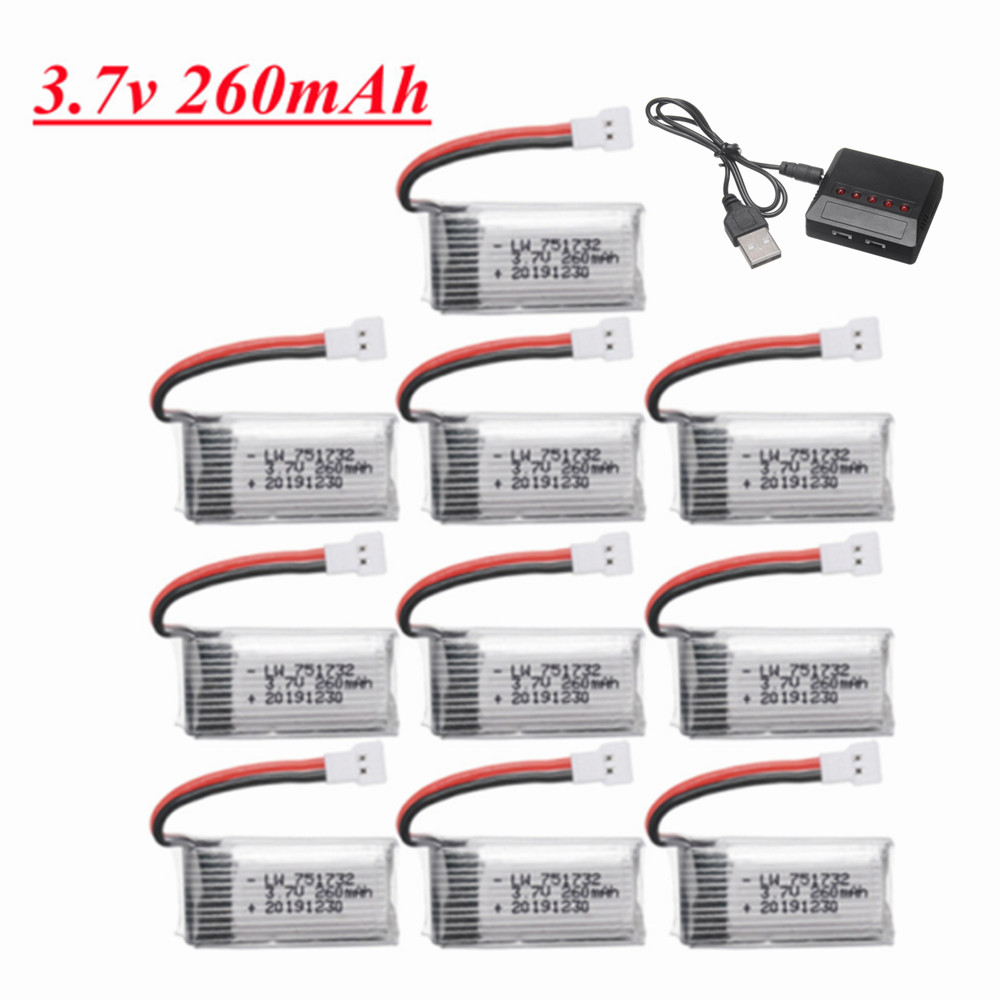 H8 H36 배터리 3.7V 260mAh Lipo 배터 - Eachine Drone E010 리뷰 및 가격